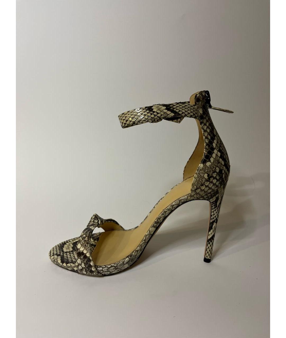 ALEXANDRE BIRMAN Мульти босоножки из экзотической кожи, фото 5