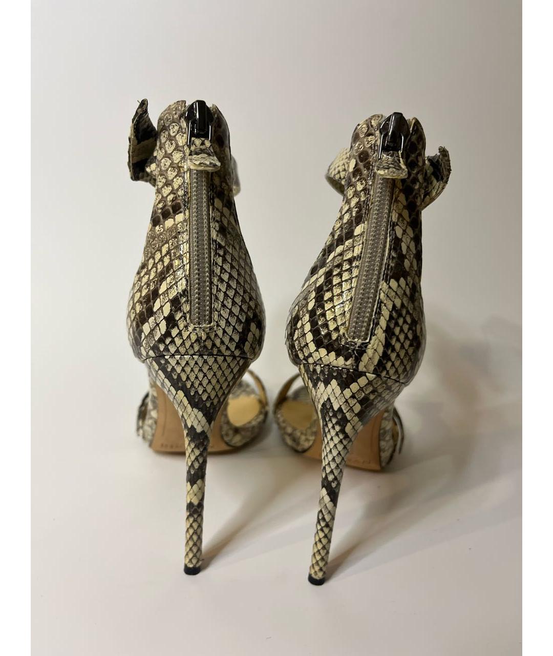 ALEXANDRE BIRMAN Мульти босоножки из экзотической кожи, фото 4