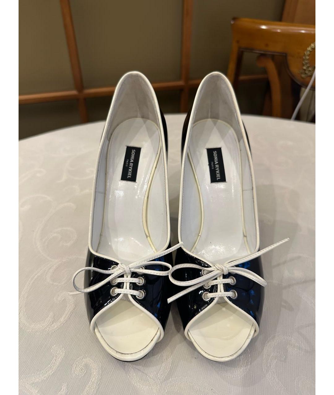 SONIA RYKIEL Черные туфли из лакированной кожи, фото 2