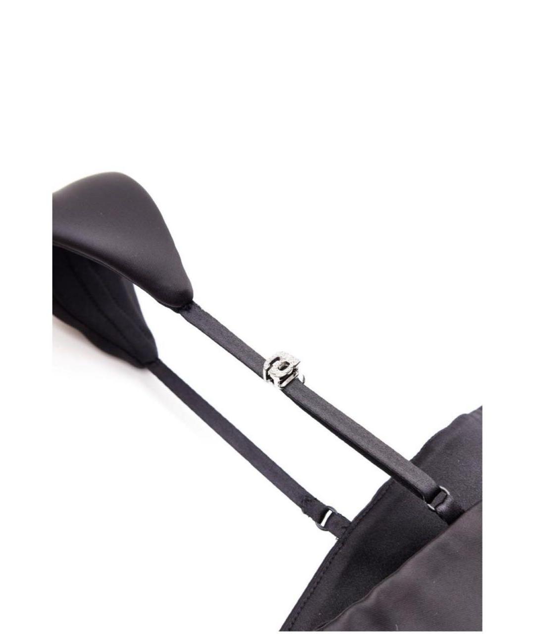 ALEXANDER WANG Черное атласное коктейльное платье, фото 5