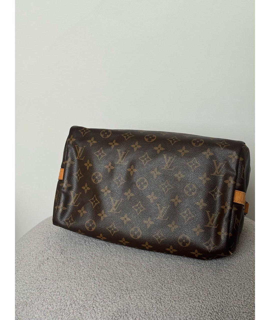 LOUIS VUITTON Коричневая сумка с короткими ручками, фото 6