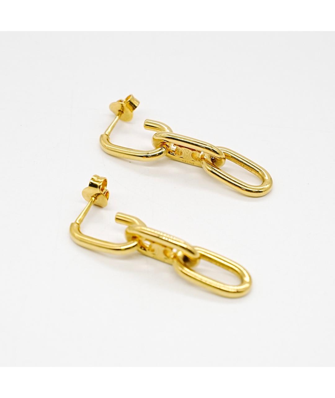 CELINE Золотые серьги, фото 4