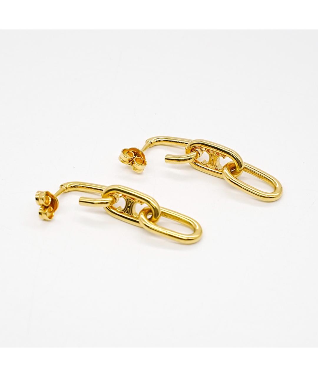 CELINE Золотые серьги, фото 3