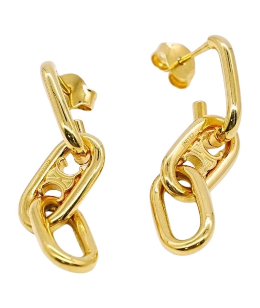 CELINE Золотые серьги, фото 1