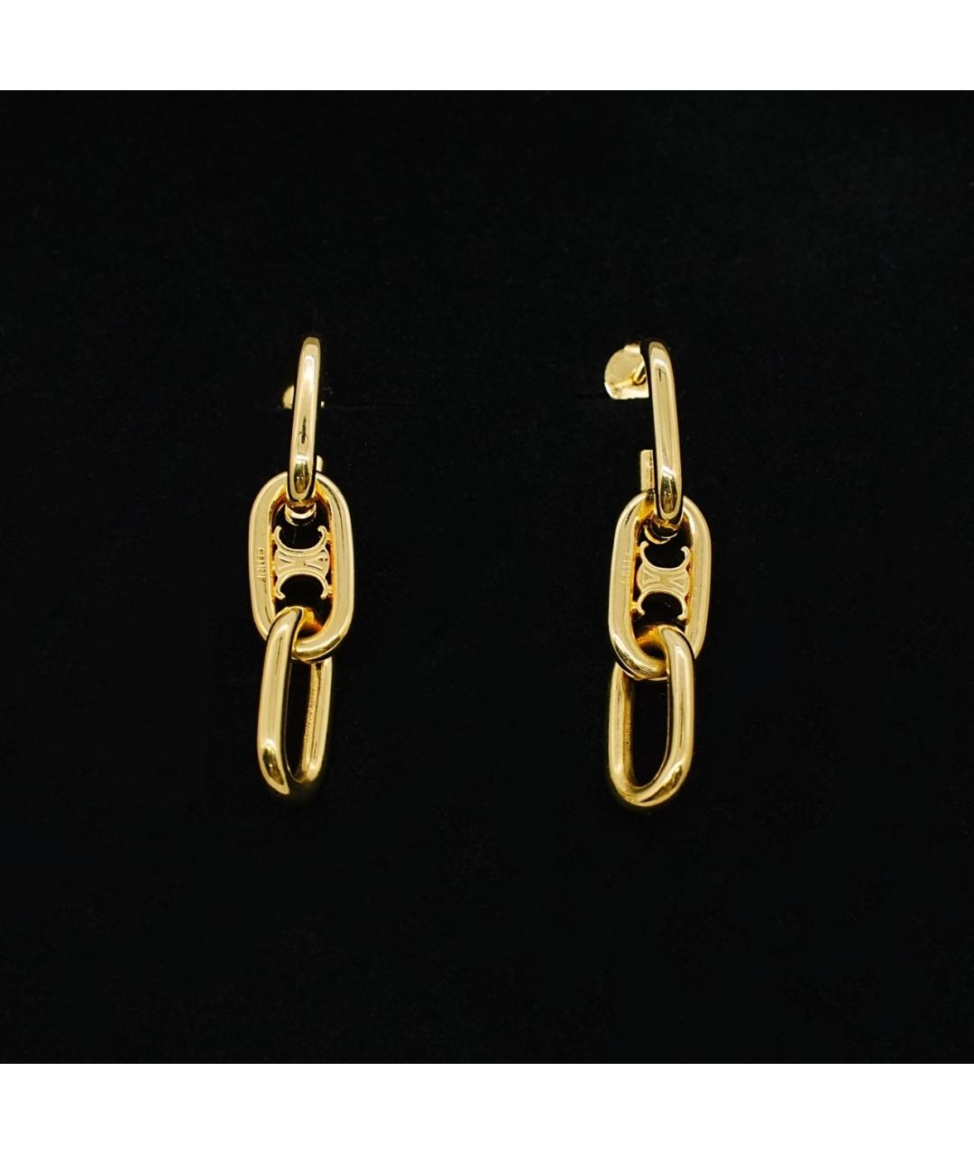 CELINE Золотые серьги, фото 6