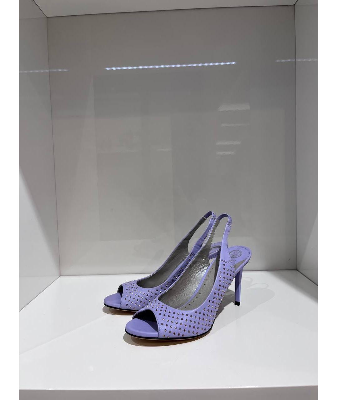 VERSACE Фиолетовые босоножки, фото 2