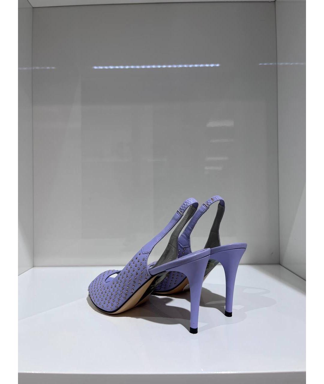 VERSACE Фиолетовые босоножки, фото 3