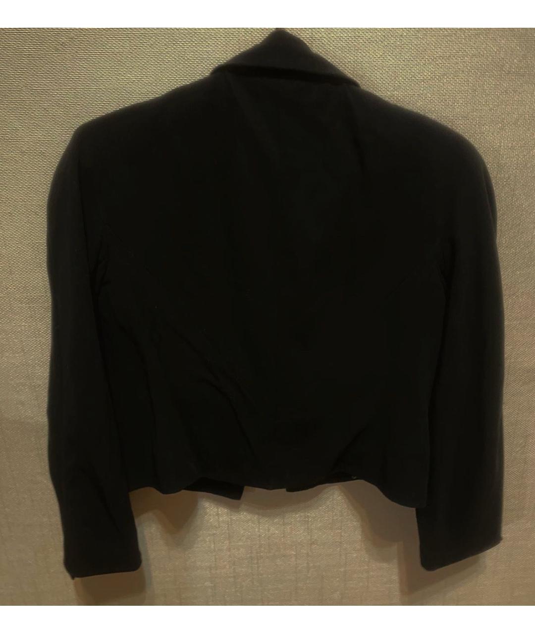 CHANEL Черный хлопковый жакет/пиджак, фото 2