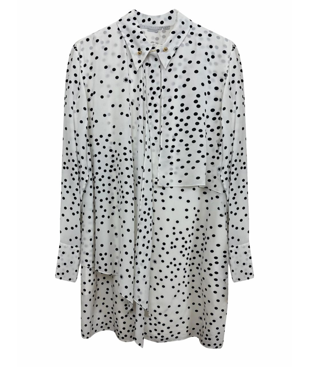 STELLA MCCARTNEY Белое шелковое повседневное платье, фото 1