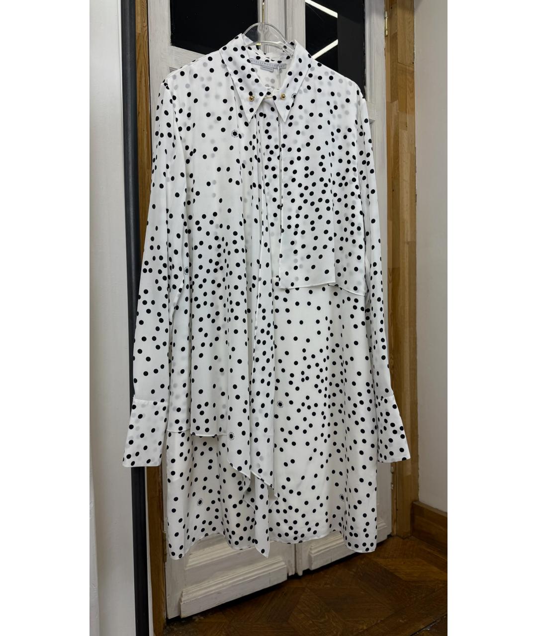 STELLA MCCARTNEY Белое шелковое повседневное платье, фото 6