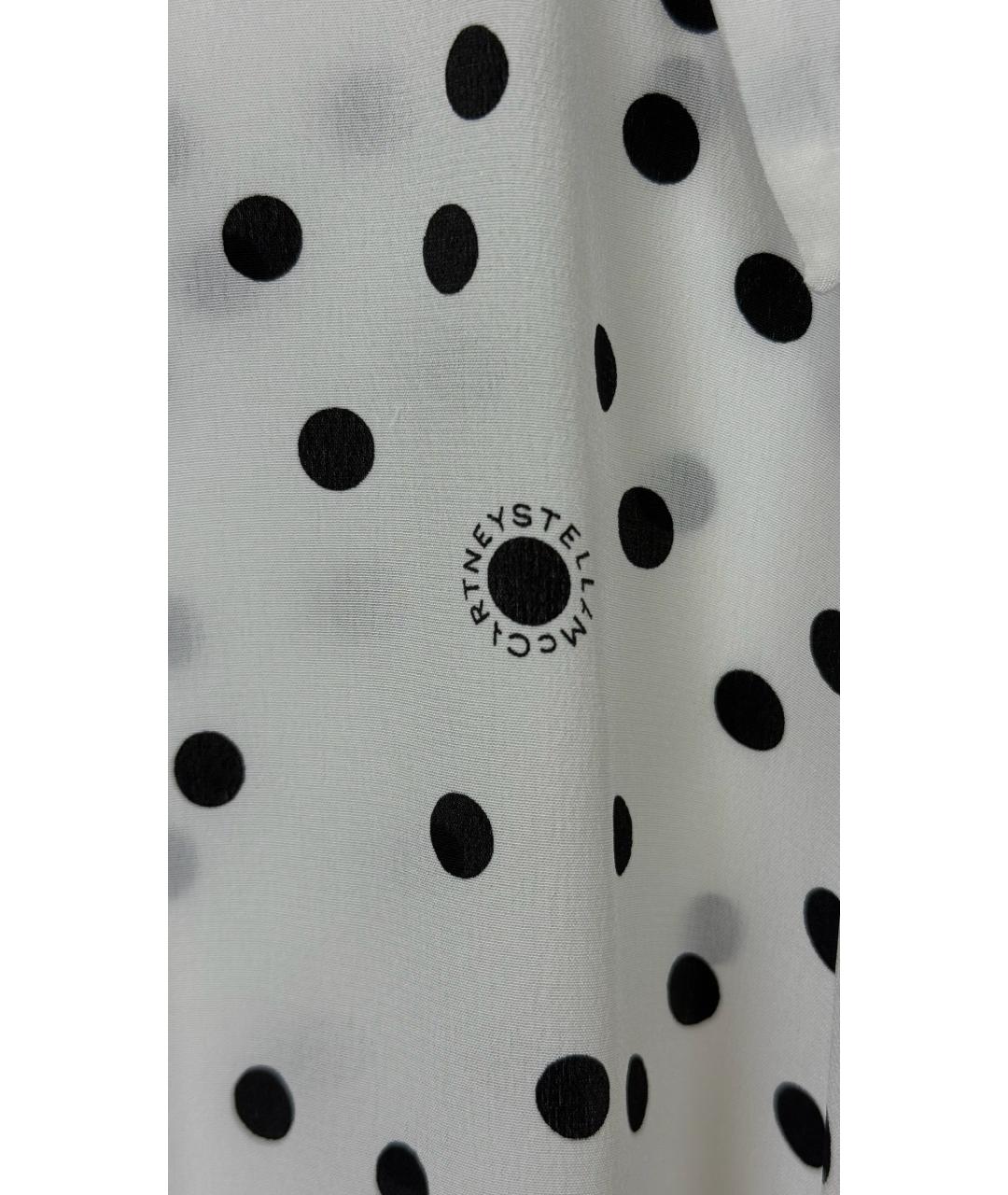 STELLA MCCARTNEY Белое шелковое повседневное платье, фото 3