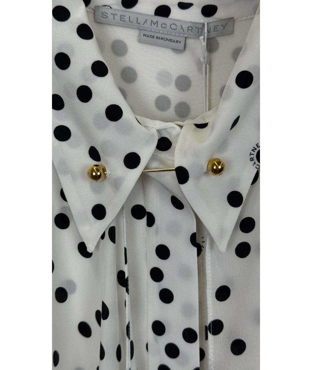 STELLA MCCARTNEY Белое шелковое повседневное платье, фото 4