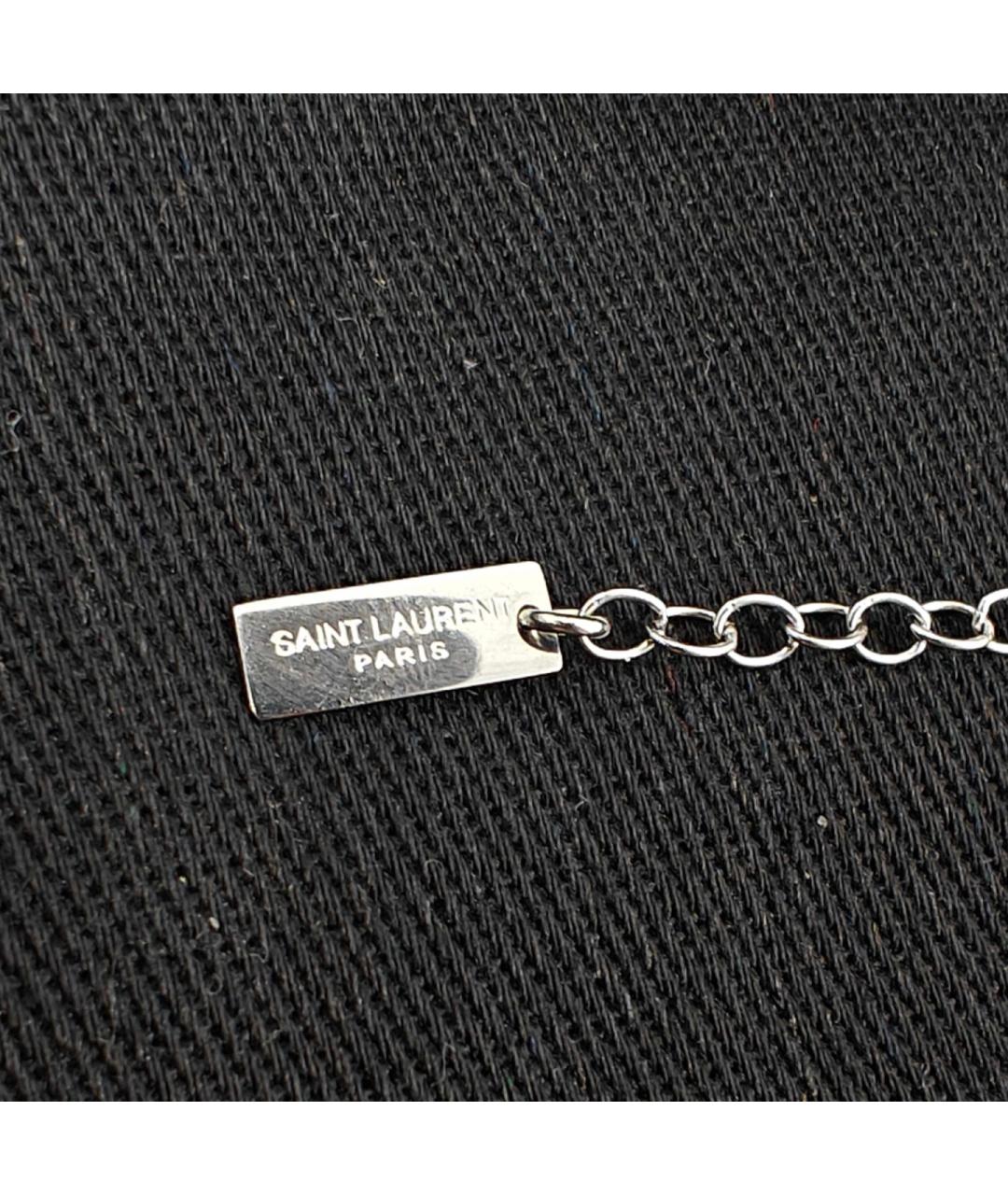 SAINT LAURENT Серебрянный браслет, фото 4