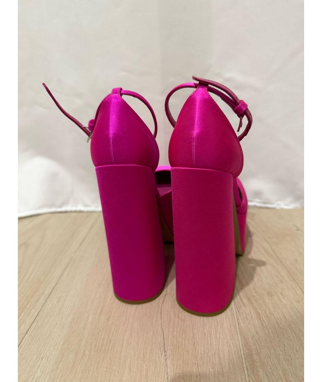 LE SILLA Розовые текстильные туфли, фото 4