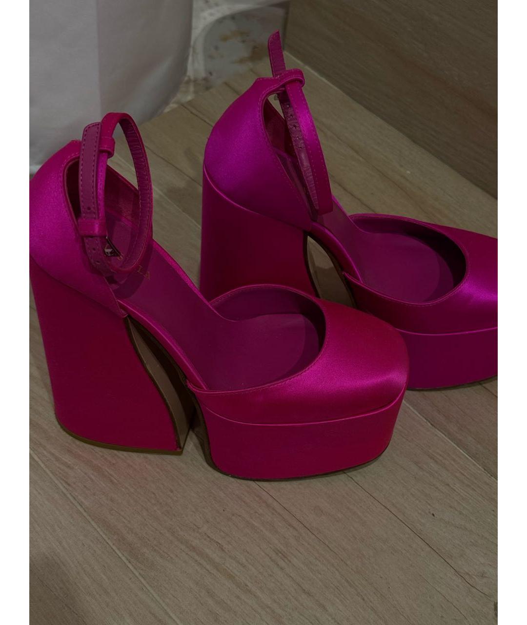 LE SILLA Розовые текстильные туфли, фото 5