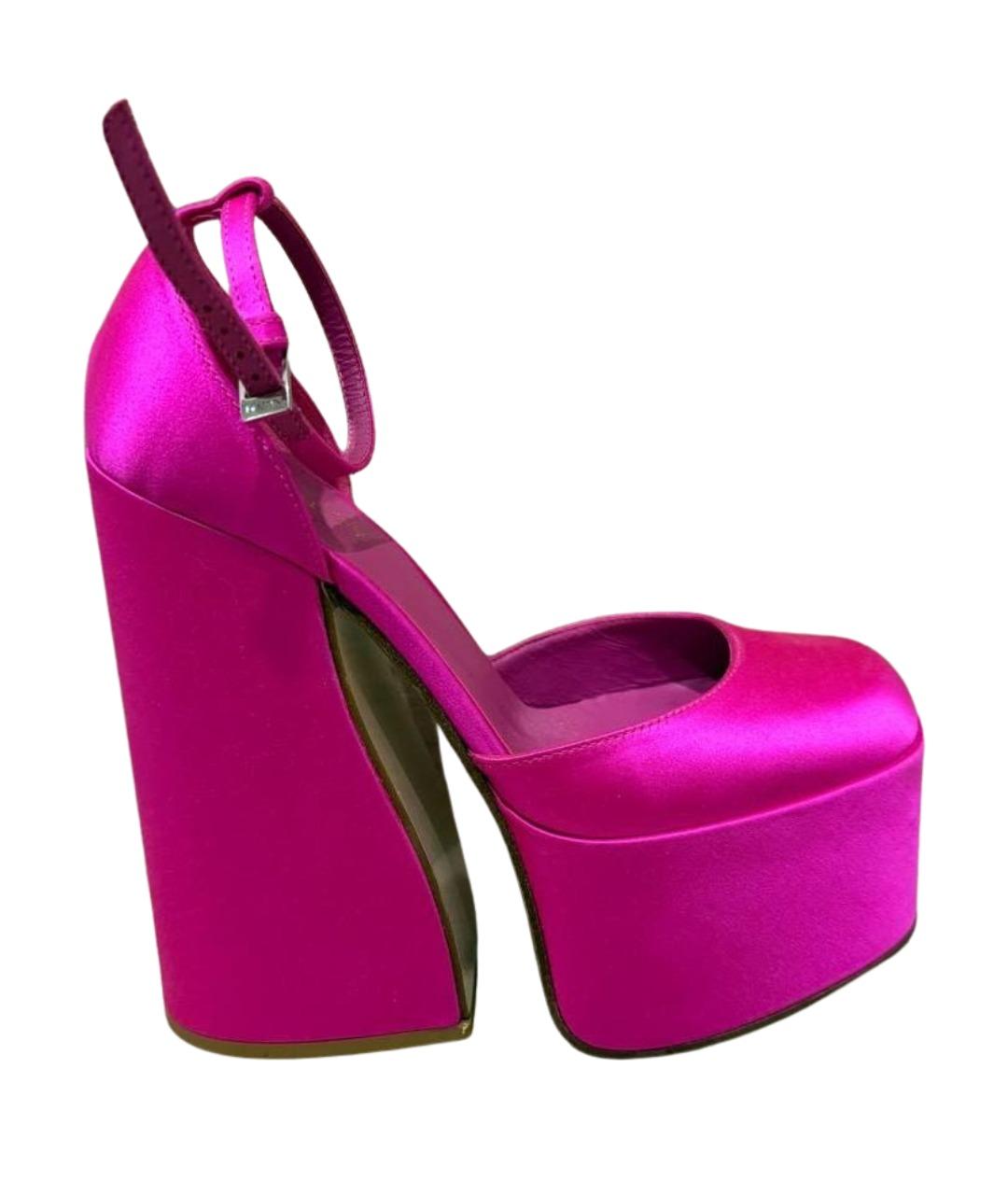 LE SILLA Розовые текстильные туфли, фото 1