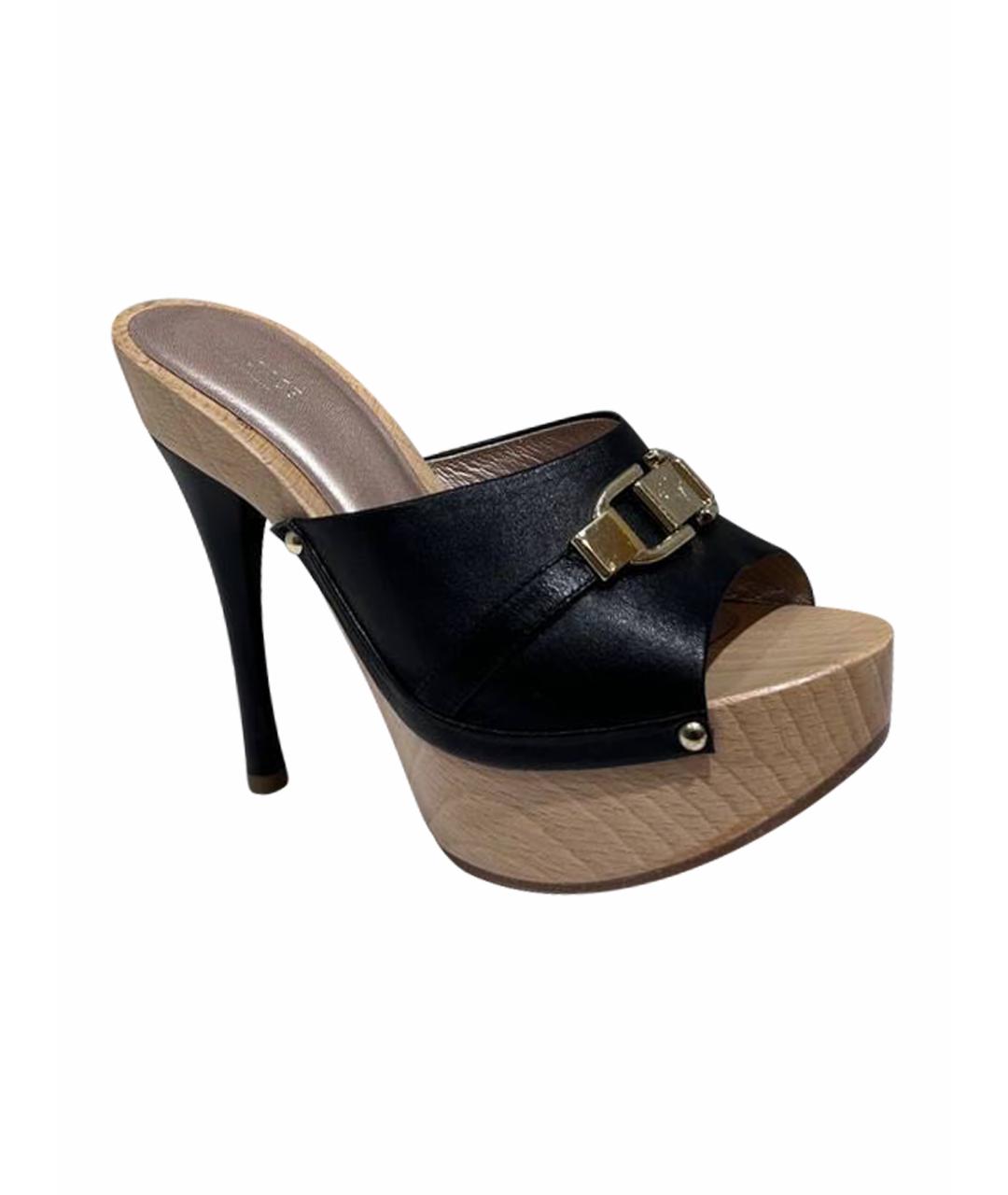 VERSACE Черные мюли, фото 4