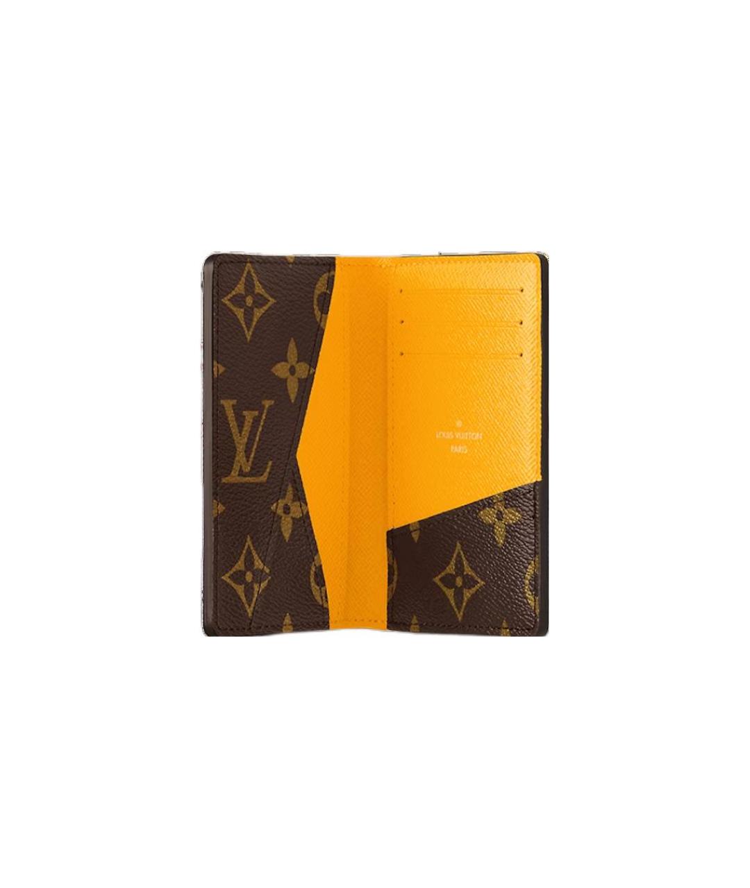 LOUIS VUITTON Коричневый кошелек, фото 4