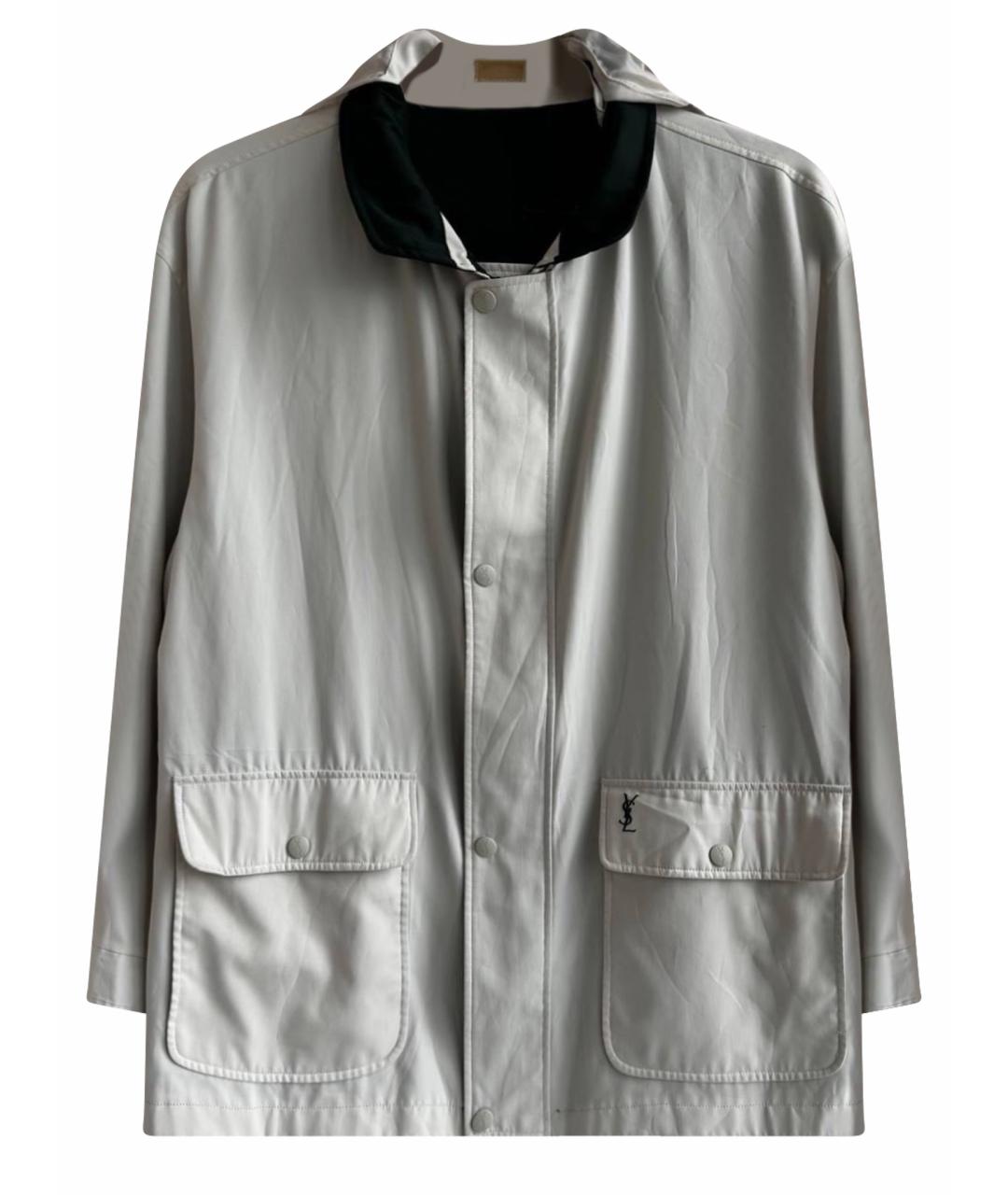 SAINT LAURENT Зеленая полиэстеровая куртка, фото 1