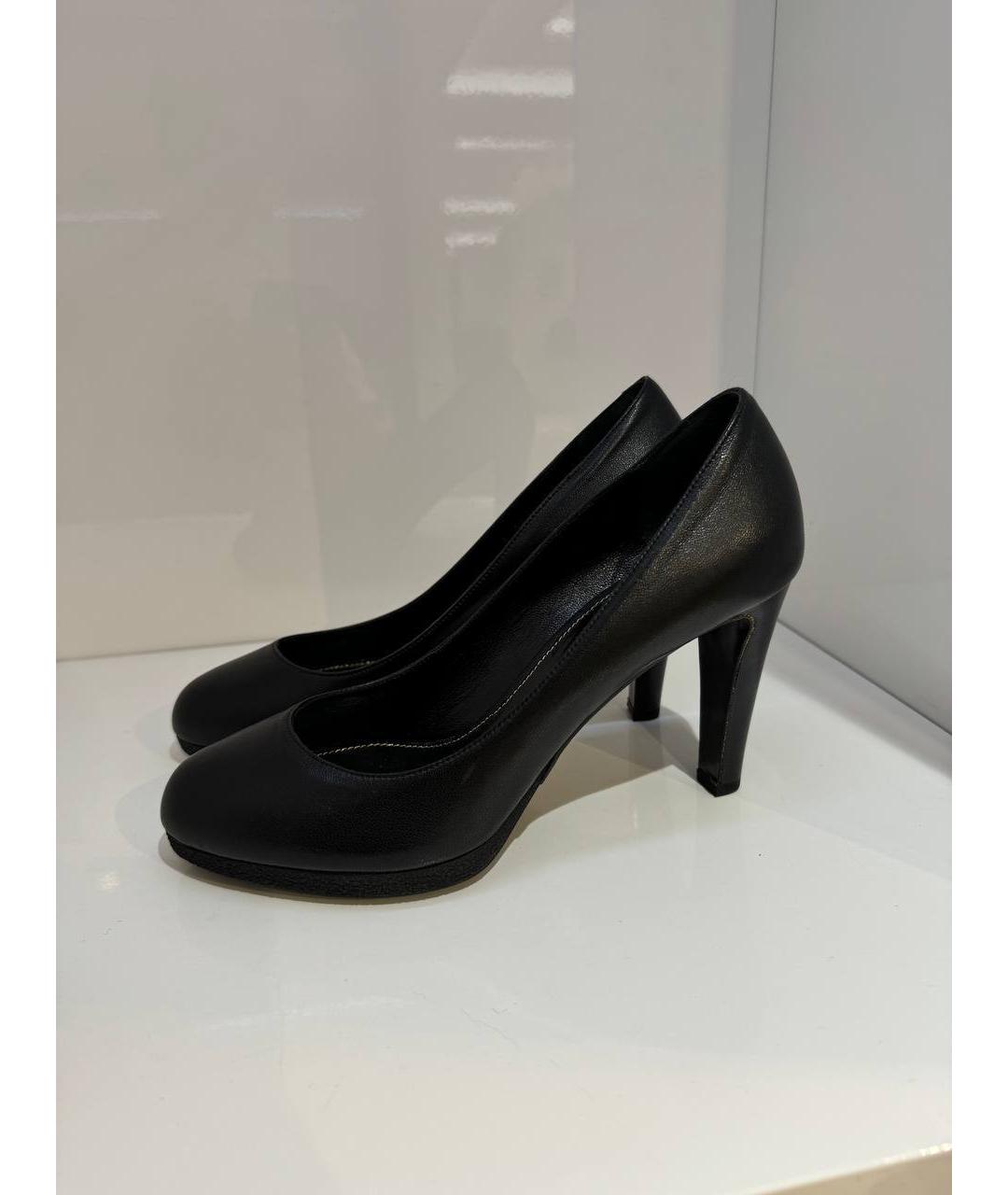 SERGIO ROSSI Черные кожаные туфли, фото 4