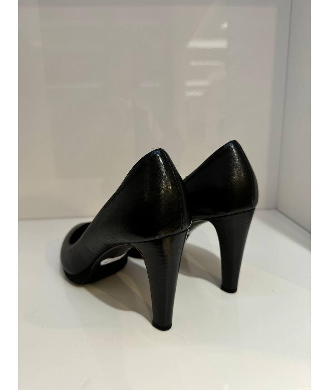 SERGIO ROSSI Черные кожаные туфли, фото 3