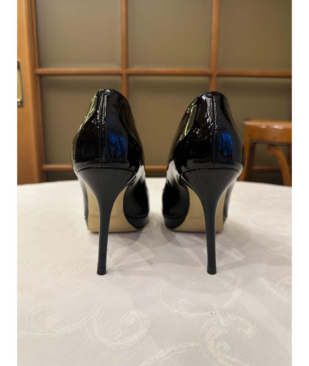 JIMMY CHOO Черные туфли из лакированной кожи, фото 4