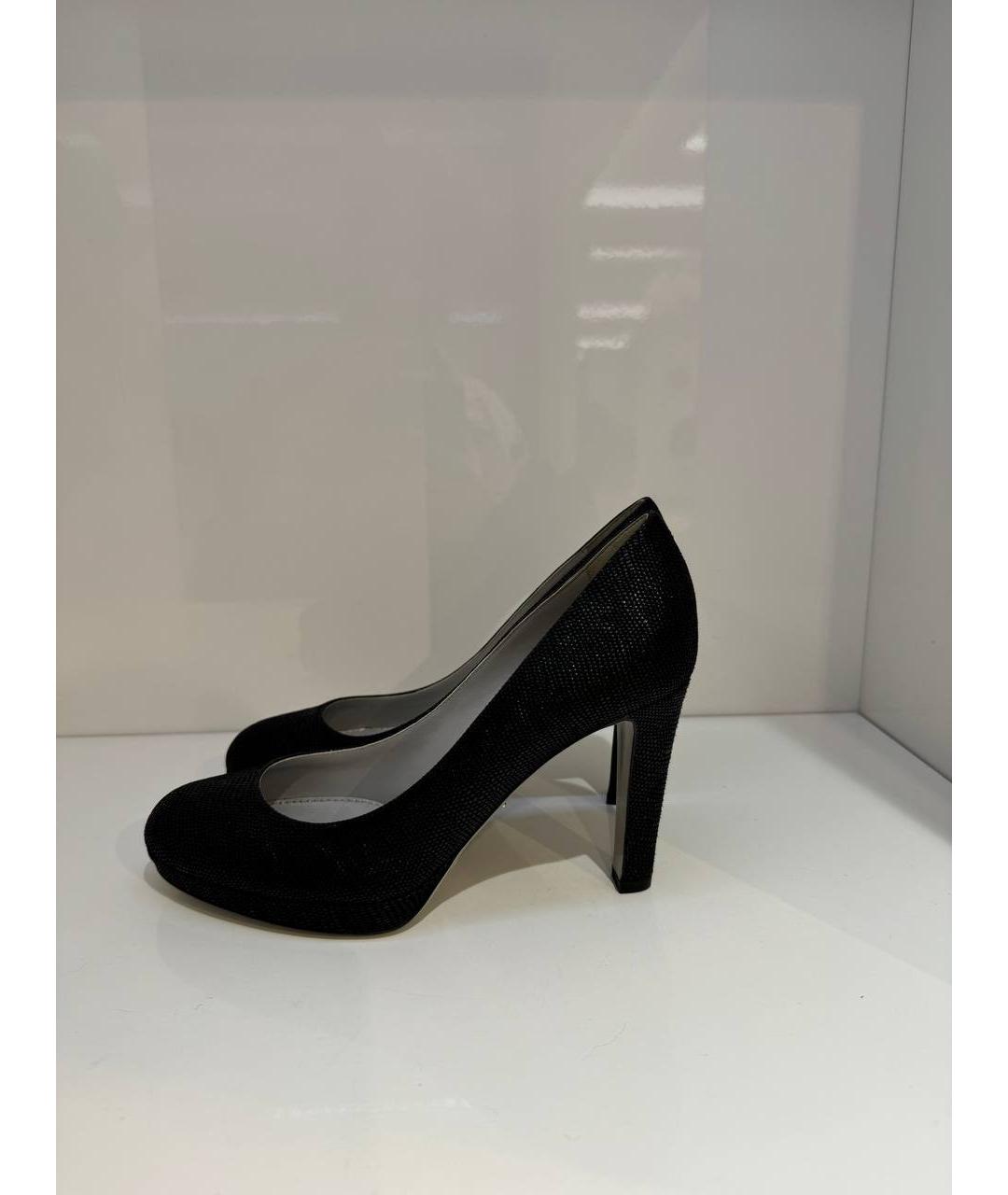 SERGIO ROSSI Черные кожаные туфли, фото 4