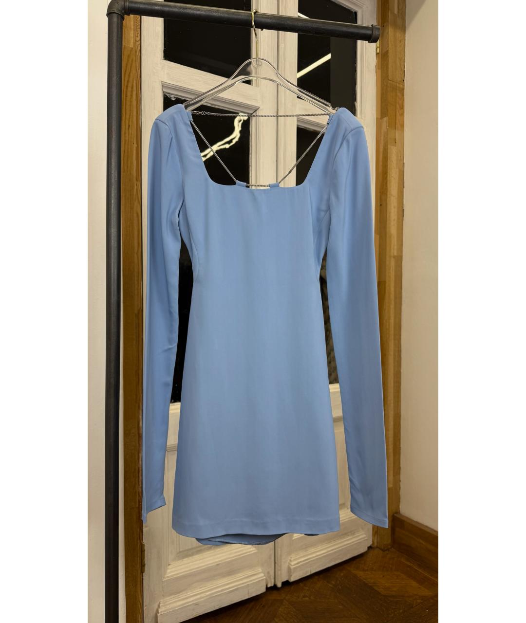 1017 ALYX 9SM Голубое вискозное повседневное платье, фото 6