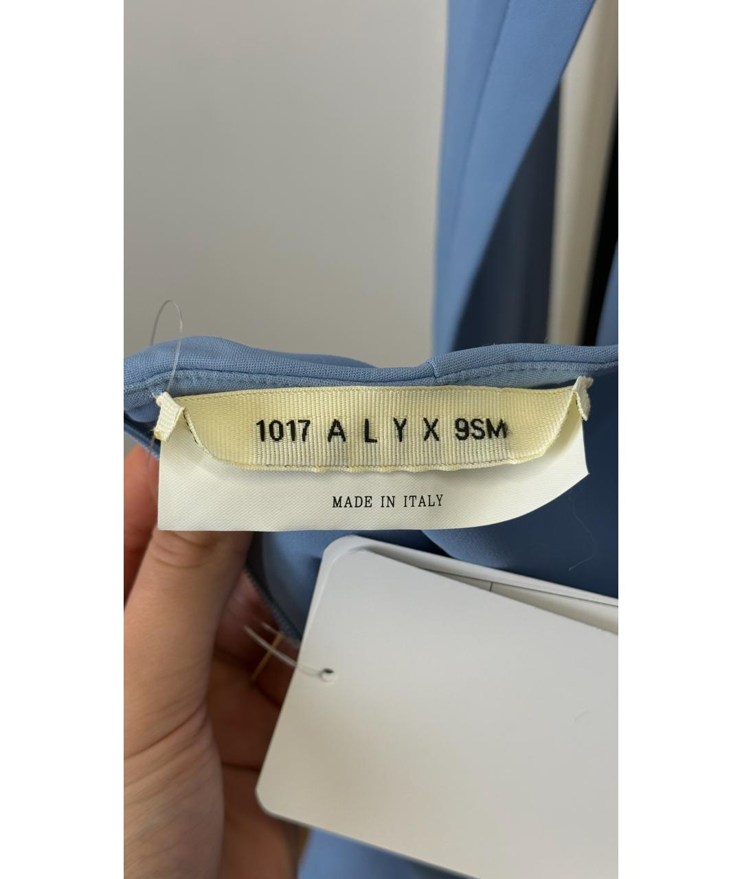 1017 ALYX 9SM Голубое вискозное повседневное платье, фото 3
