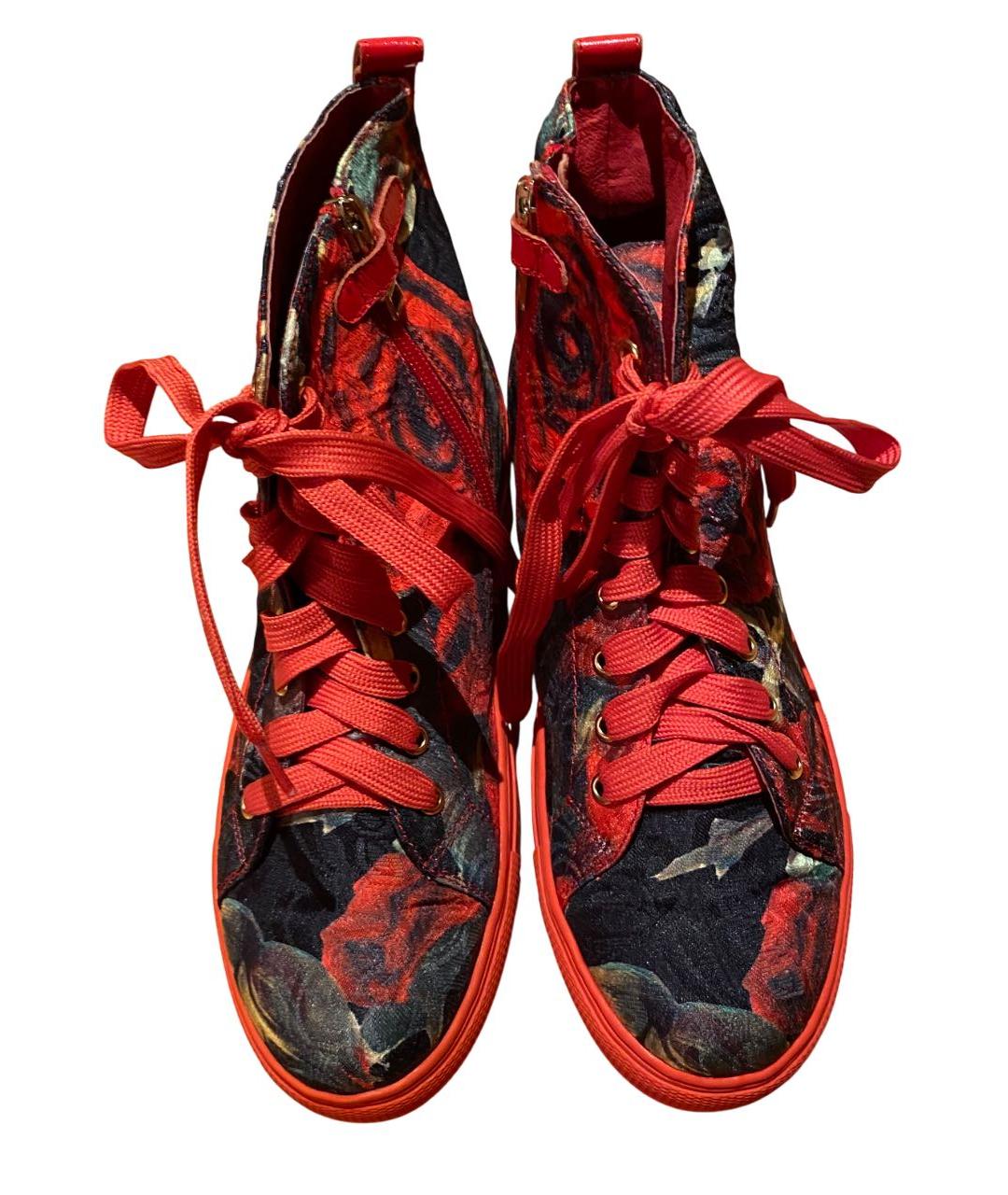 DOLCE&GABBANA Мульти текстильные кеды, фото 2