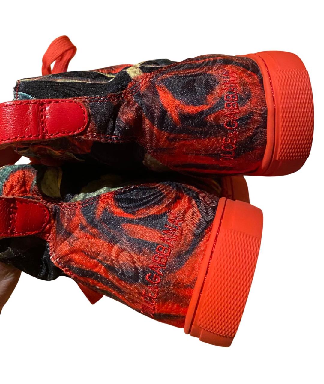 DOLCE&GABBANA Мульти текстильные кеды, фото 5