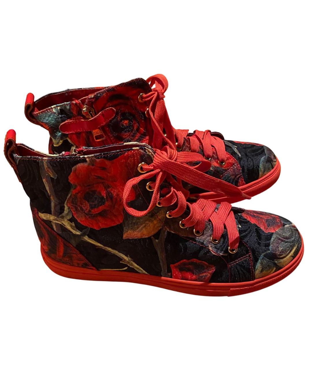 DOLCE&GABBANA Мульти текстильные кеды, фото 3