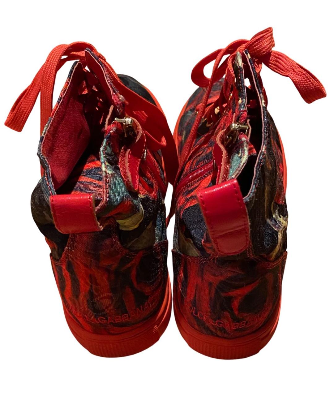 DOLCE&GABBANA Мульти текстильные кеды, фото 4