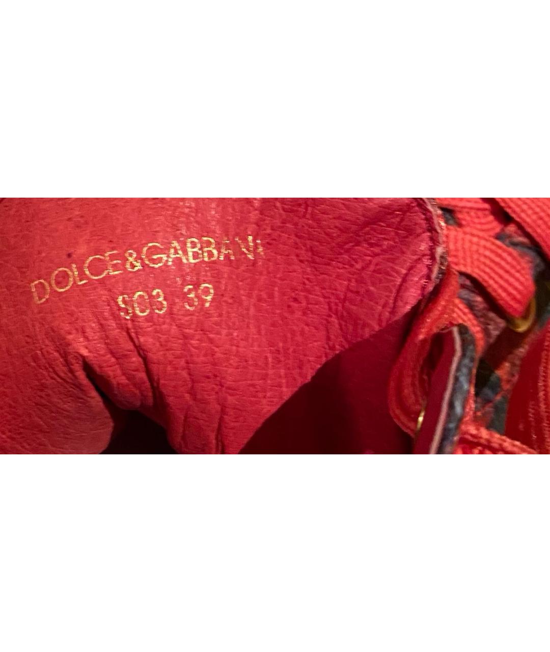 DOLCE&GABBANA Мульти текстильные кеды, фото 7