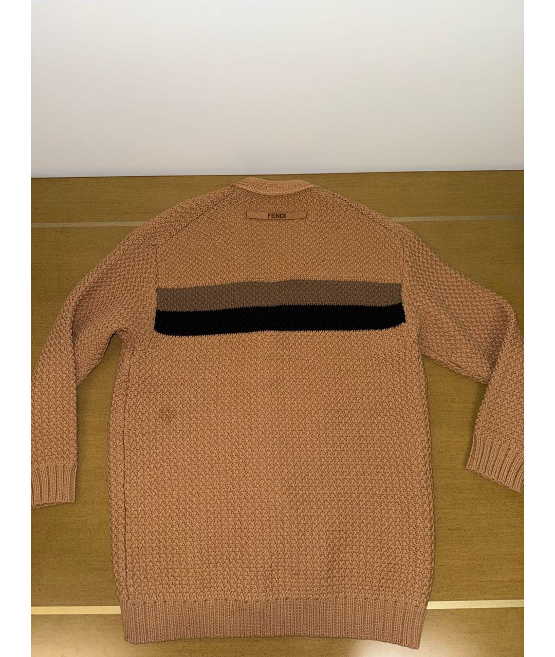 FENDI Коралловый хлопковый кардиган, фото 2