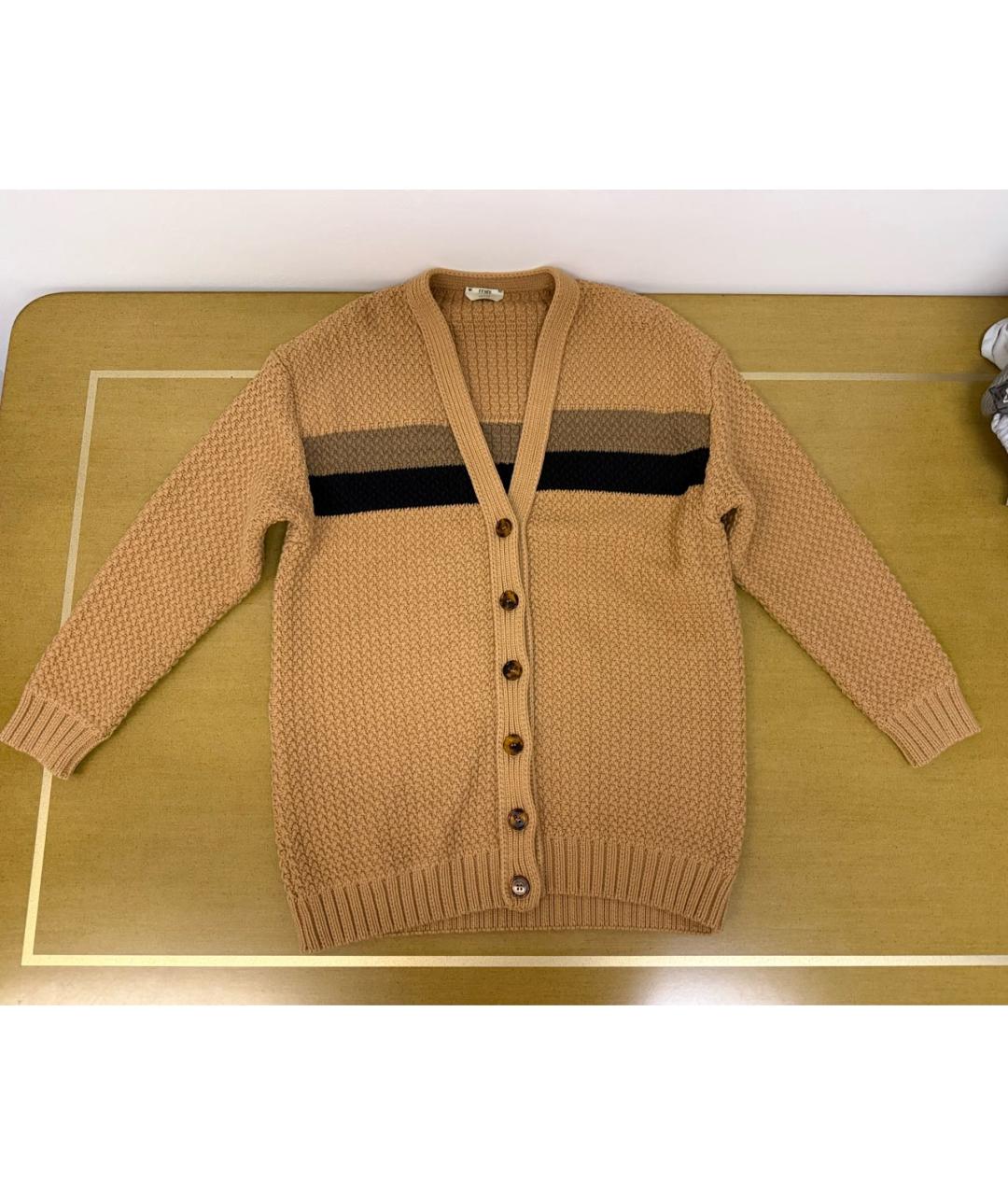 FENDI Коралловый хлопковый кардиган, фото 8