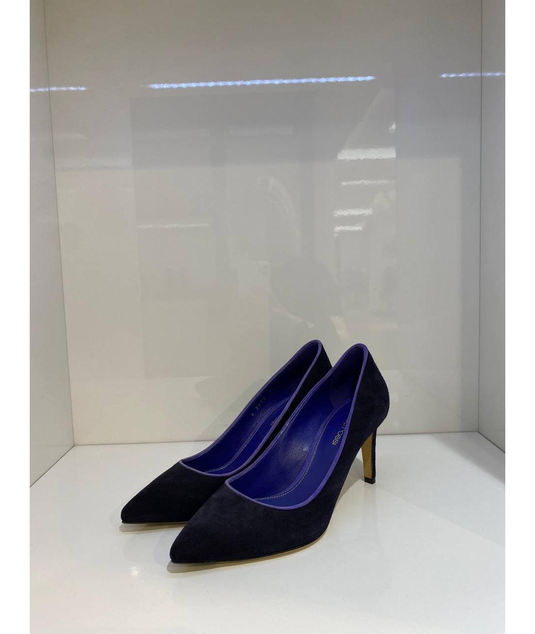 SERGIO ROSSI Черные кожаные туфли, фото 2