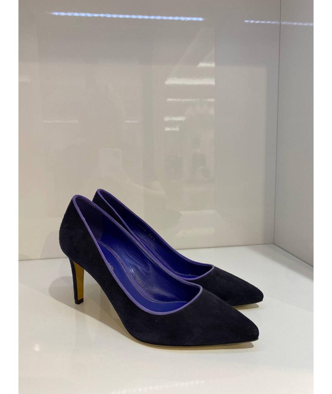 SERGIO ROSSI Черные кожаные туфли, фото 4