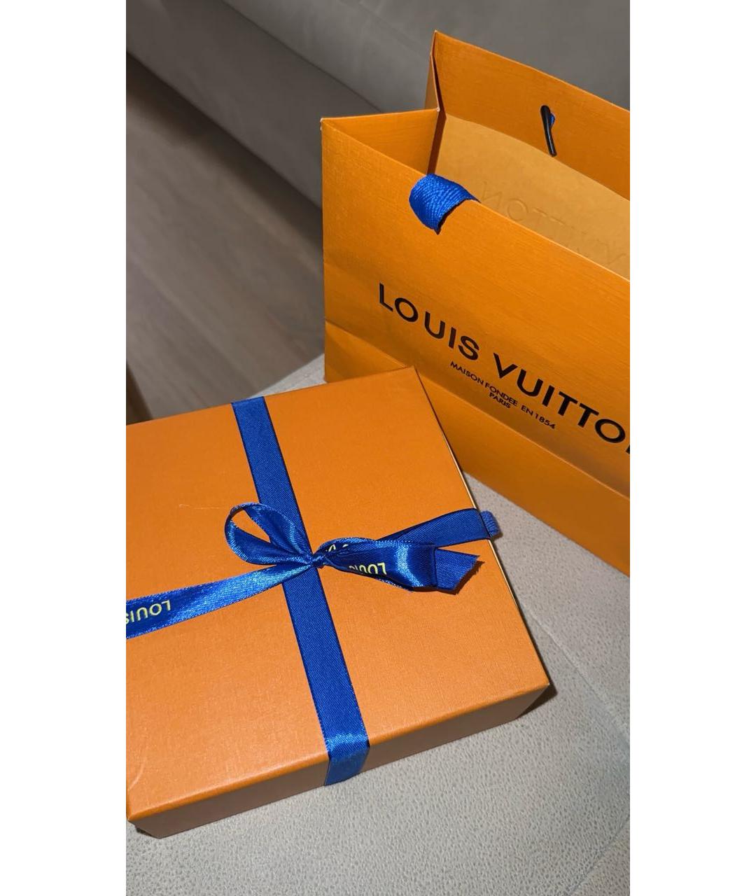 LOUIS VUITTON Коричневый кожаный ремень, фото 6