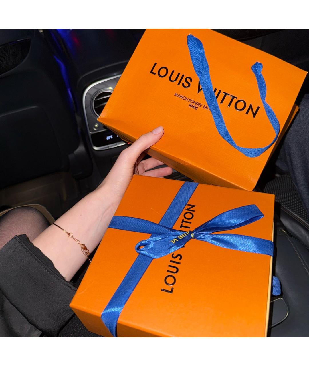 LOUIS VUITTON Коричневый кожаный ремень, фото 5