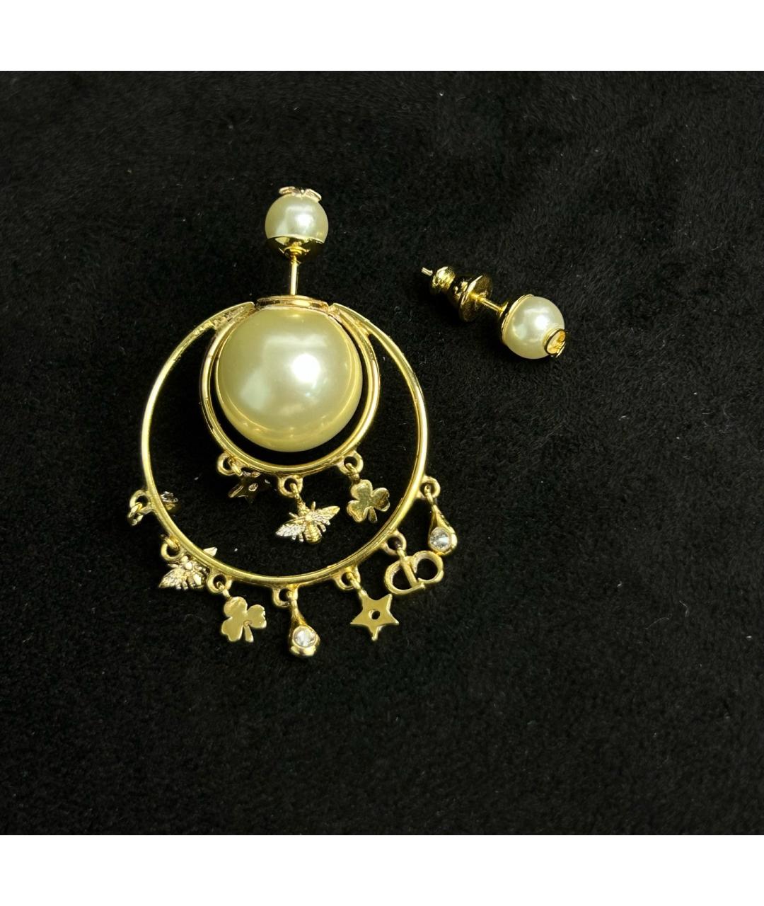CHRISTIAN DIOR Золотые серьги, фото 7