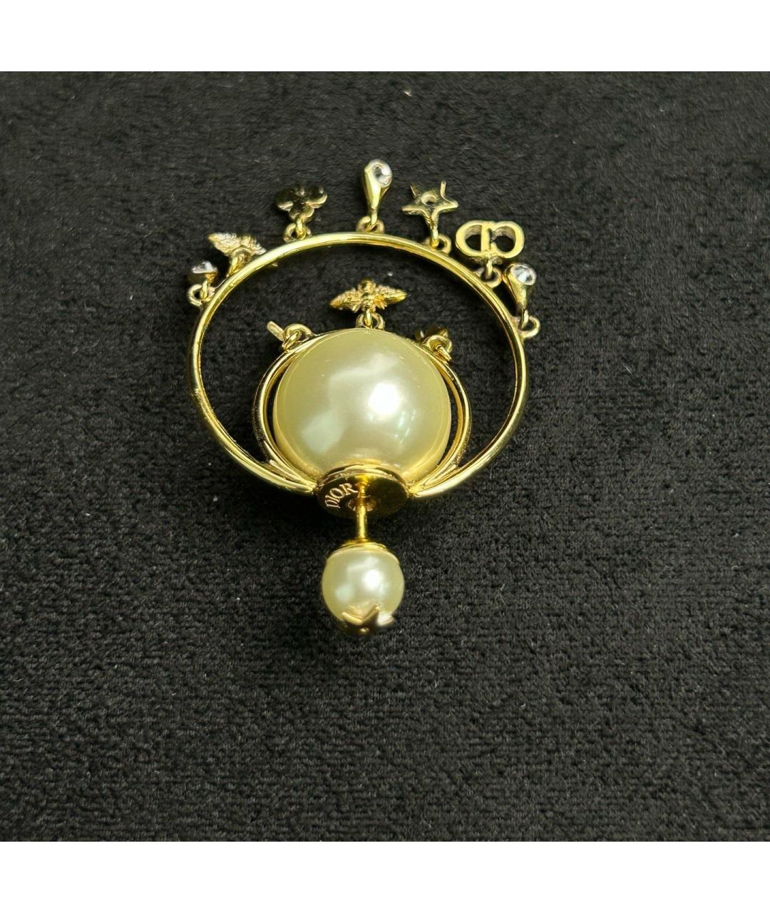 CHRISTIAN DIOR Золотые серьги, фото 4