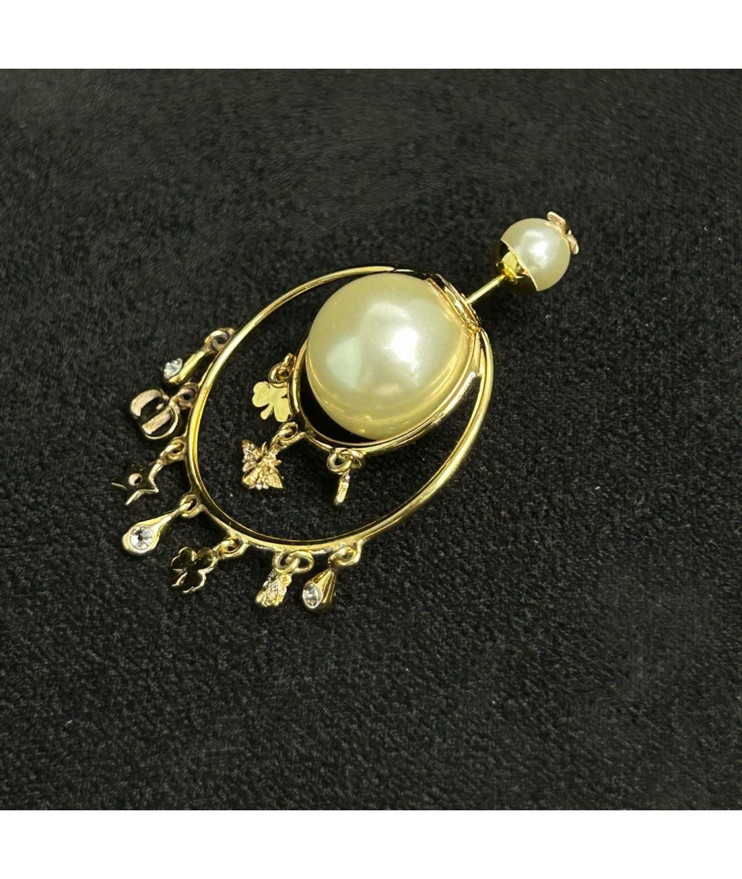 CHRISTIAN DIOR Золотые серьги, фото 3