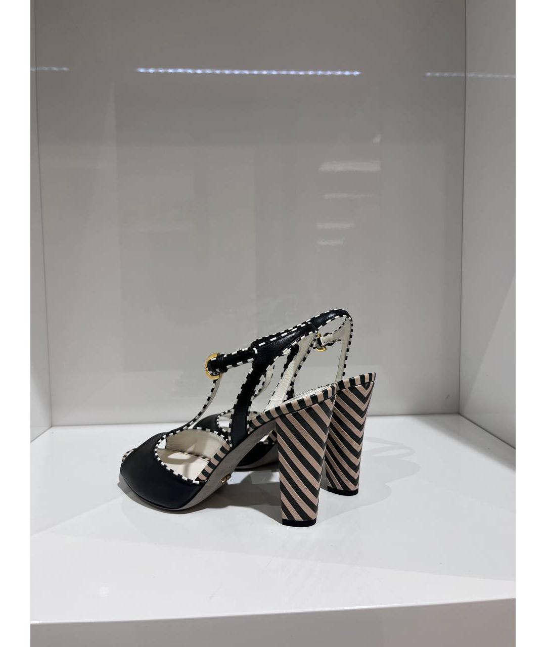 SERGIO ROSSI Мульти кожаные босоножки, фото 3