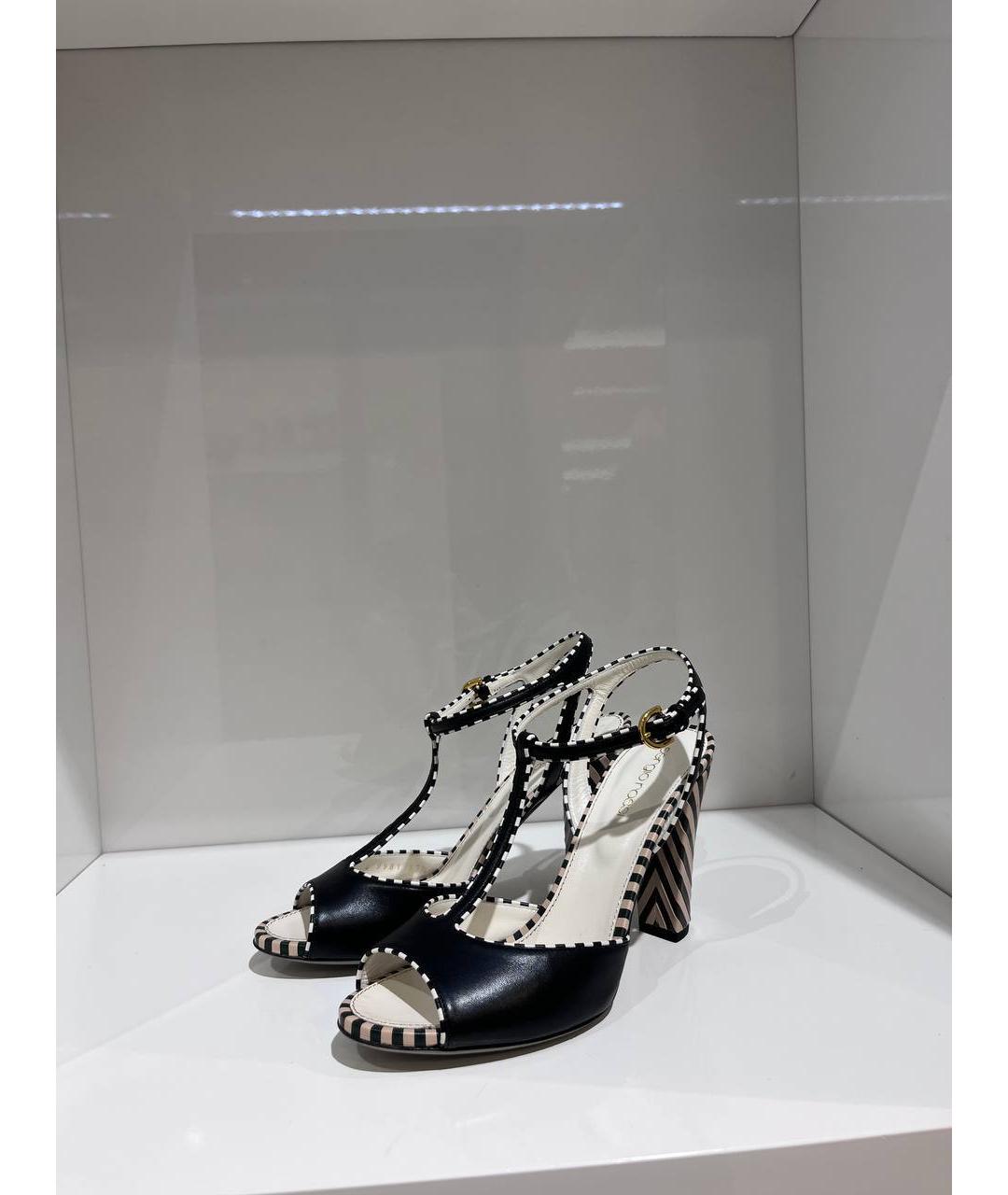 SERGIO ROSSI Мульти кожаные босоножки, фото 2