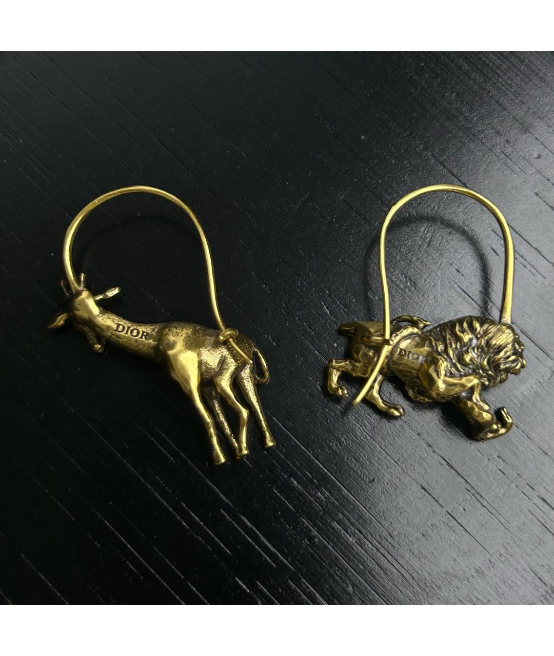 CHRISTIAN DIOR Золотые серьги, фото 3