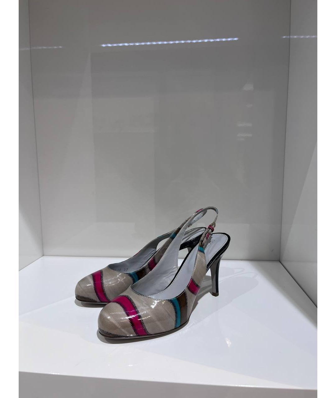 SERGIO ROSSI Мульти туфли из лакированной кожи, фото 2