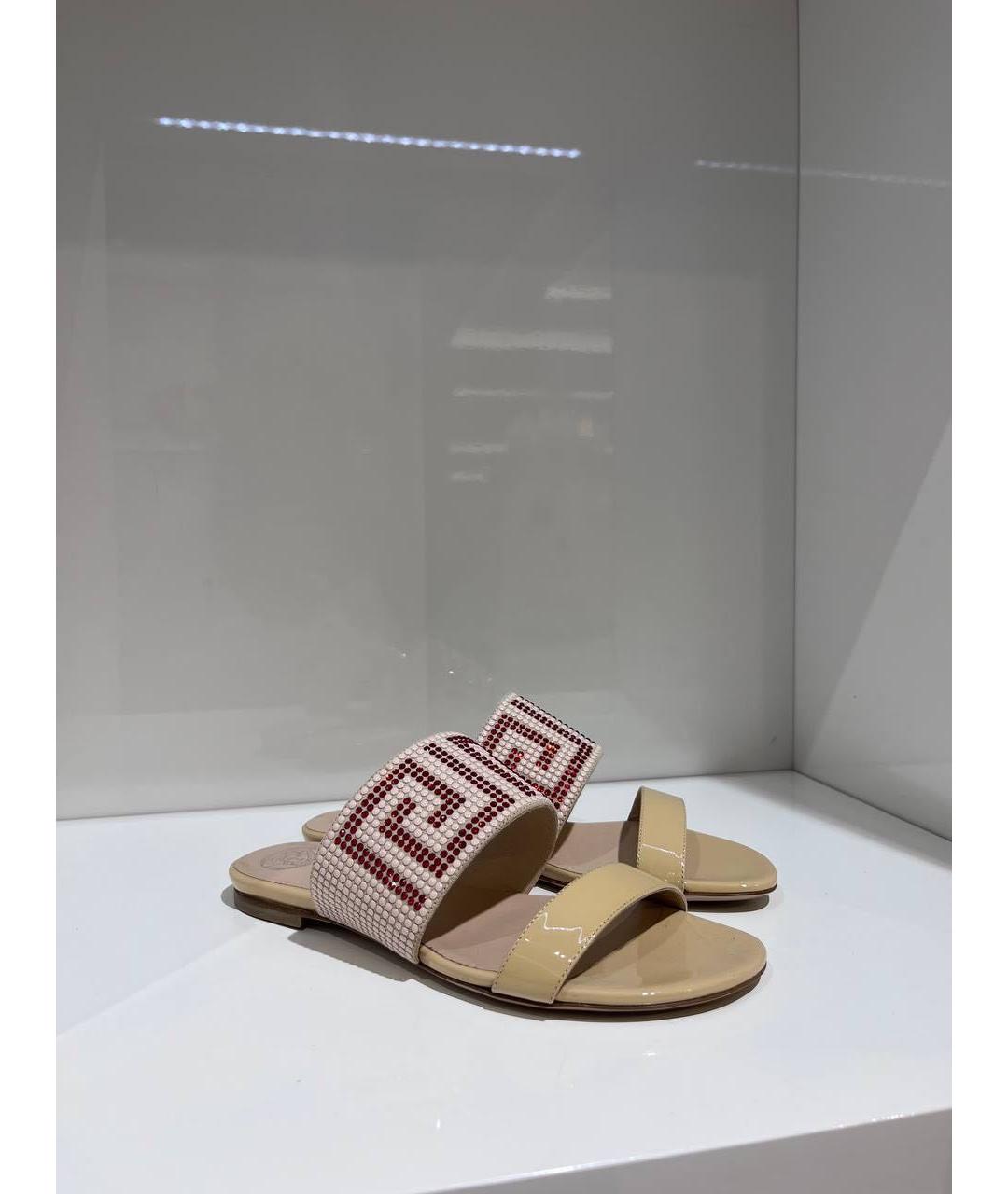 VERSACE Мульти кожаные сабо, фото 2