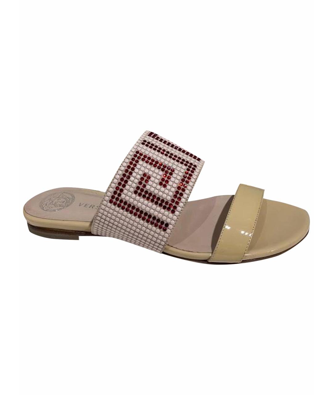 VERSACE Мульти кожаные сабо, фото 1