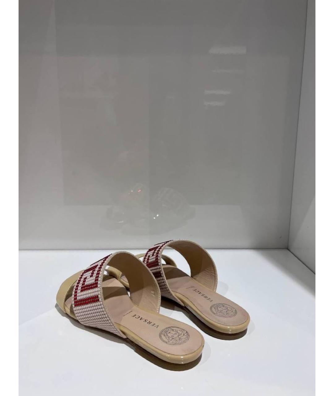 VERSACE Мульти кожаные сабо, фото 3